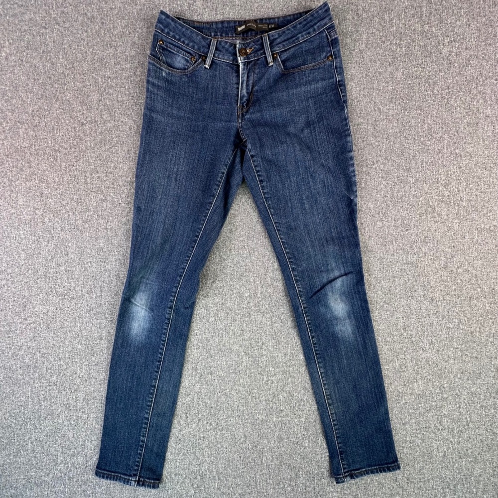 Levi's Jeans Womens 4/27 Bold Curve Modern Rise Skinny Blue Stretch Denim